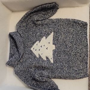 Baby knit christmas tree sweater